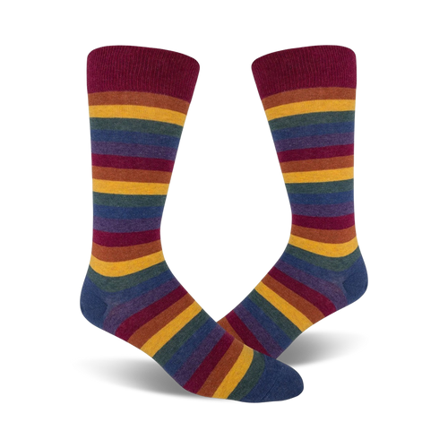 Heather Rainbow Striped