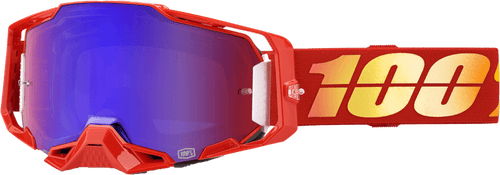 100 Percent Armega Goggle Nuketown Mirror Red/Blue Lens - Skoutley Outdoors LLC