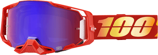 100 Percent Armega Goggle Nuketown Mirror Red/Blue Lens - Skoutley Outdoors LLC