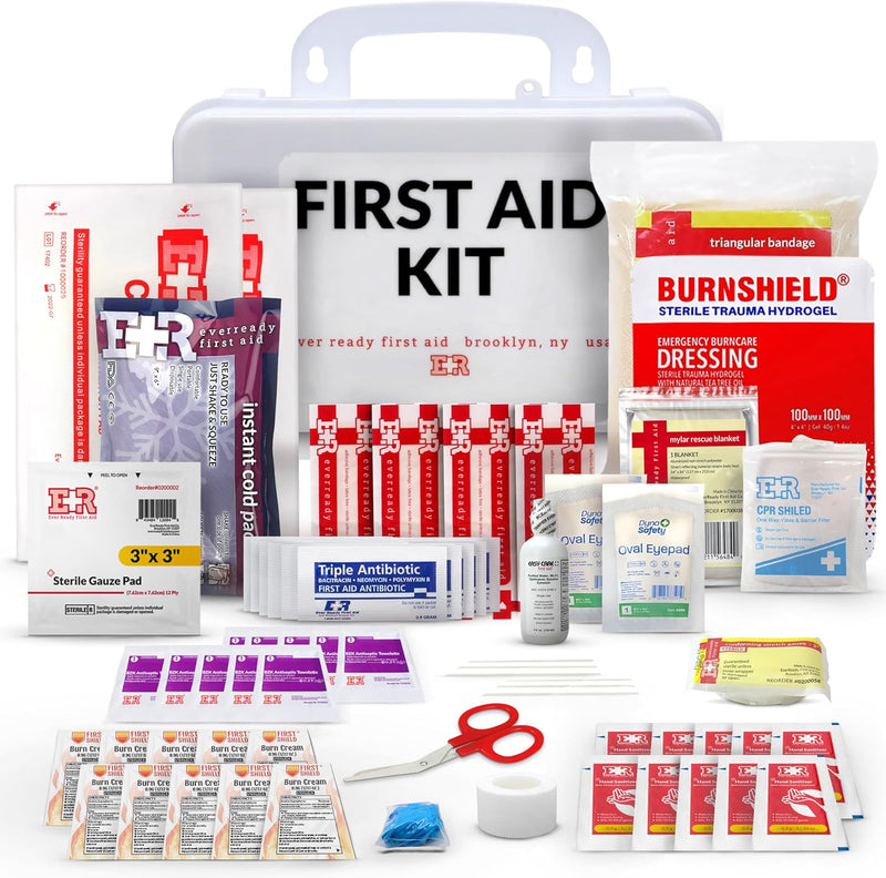 Load image into Gallery viewer, 10 Person First Aid Kit - OSHA and ANSI Class A Compliant
