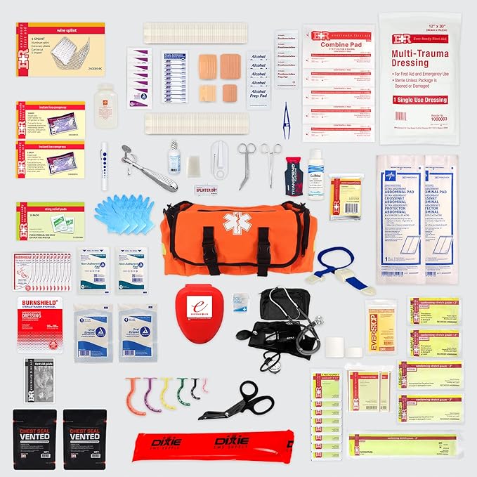 Load image into Gallery viewer, Deluxe EMT Trauma Kit - Fully Stocked First Responder Bag
