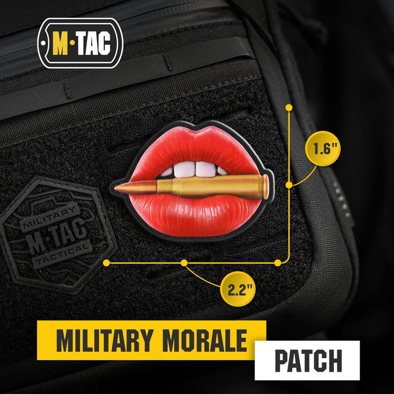 Load image into Gallery viewer, M-Tac Patch Pink Lips with Bullet PVC
