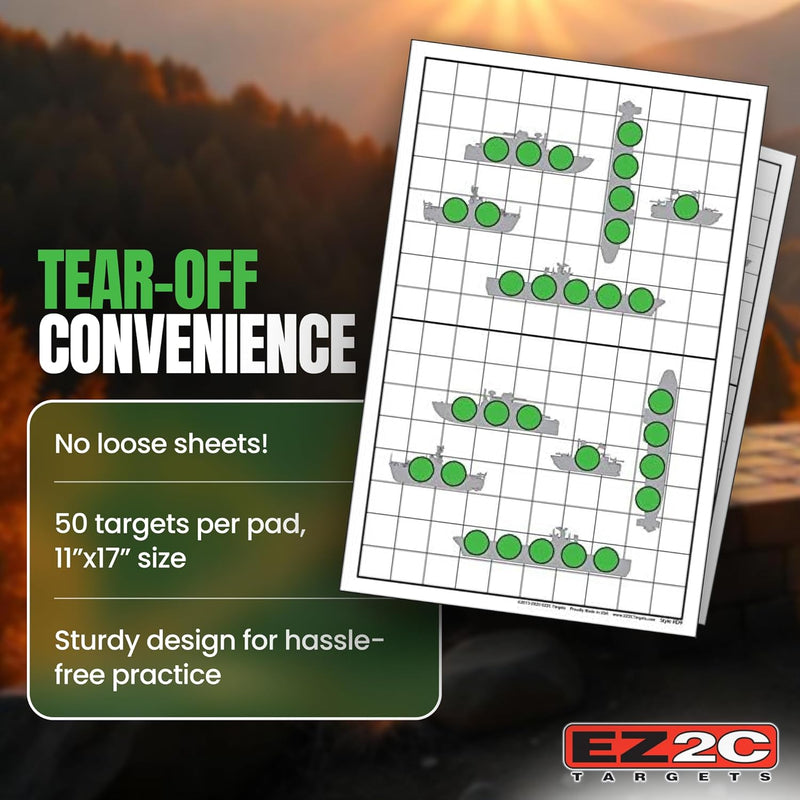 Load image into Gallery viewer, EZ2C Targets 22/RD9: Sink the Boats 11"x17" USA MADE Fun Paper Target
