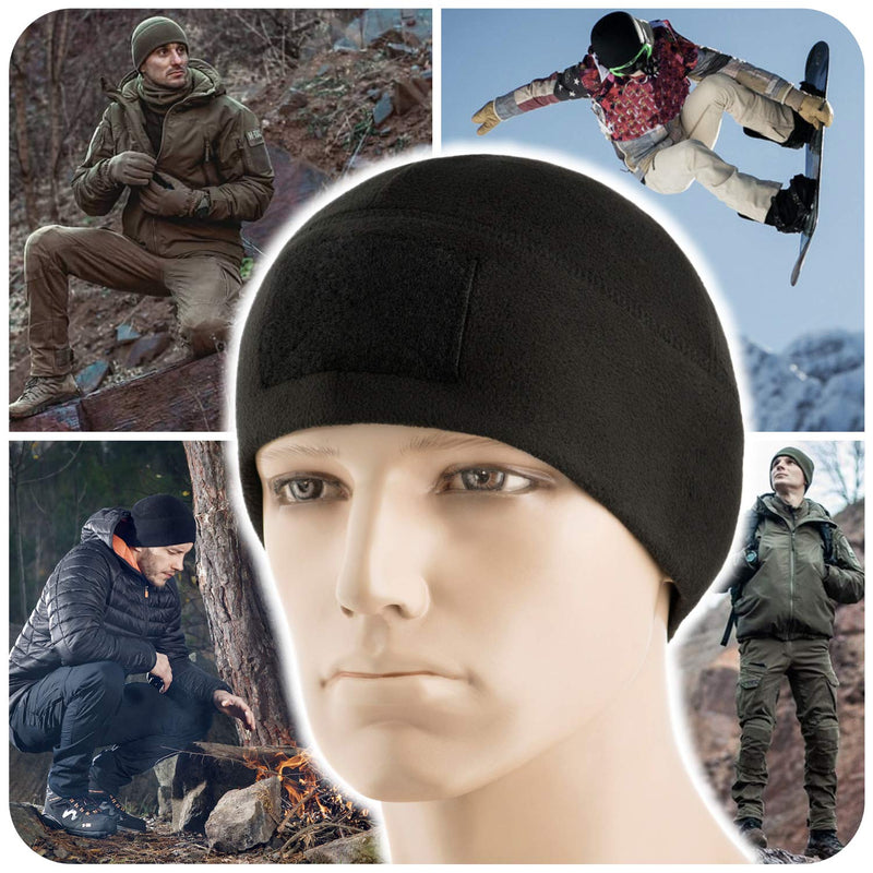 Load image into Gallery viewer, M-Tac Fleece Tactical Watch Cap Beanie With Patch Panel (270 g/m2)
