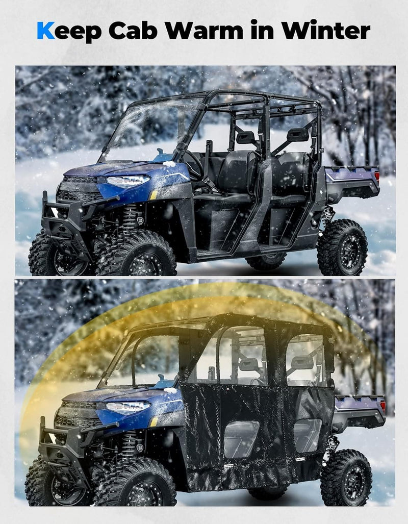 Load image into Gallery viewer, UTV Cab Enclosure for Polaris Ranger XP 1000 Crew 2019-2024
