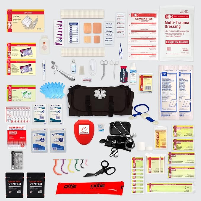 Load image into Gallery viewer, Deluxe EMT Trauma Kit - Fully Stocked First Responder Bag
