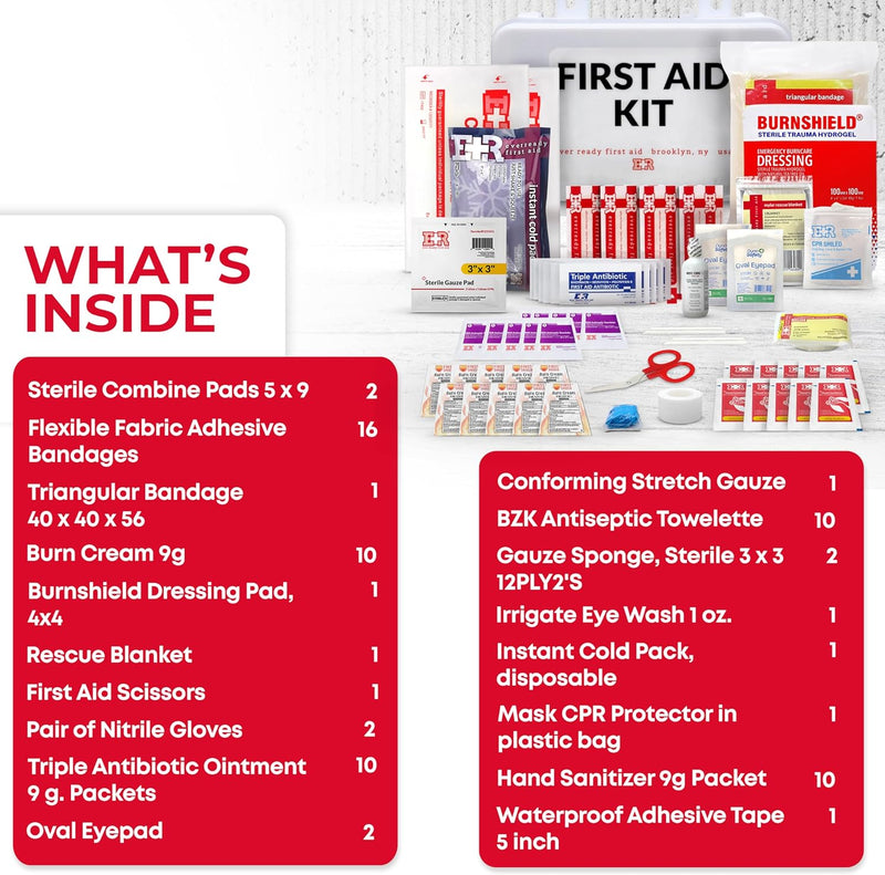 Load image into Gallery viewer, 10 Person First Aid Kit - OSHA and ANSI Class A Compliant
