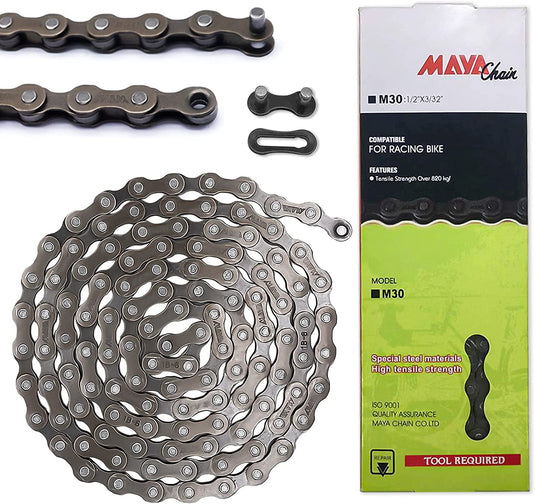 Hycline Bike Chain 6/7/8-Speed 1/2x3/32 Inch 116 Links