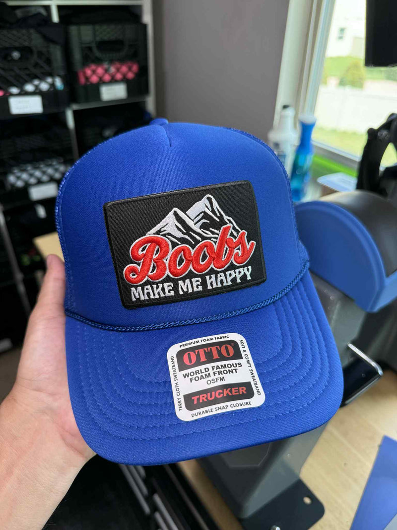 Load image into Gallery viewer, Make Me Happy Patch Hat
