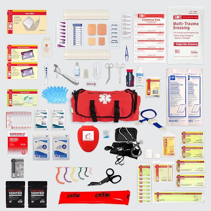 Load image into Gallery viewer, Deluxe EMT Trauma Kit - Fully Stocked First Responder Bag
