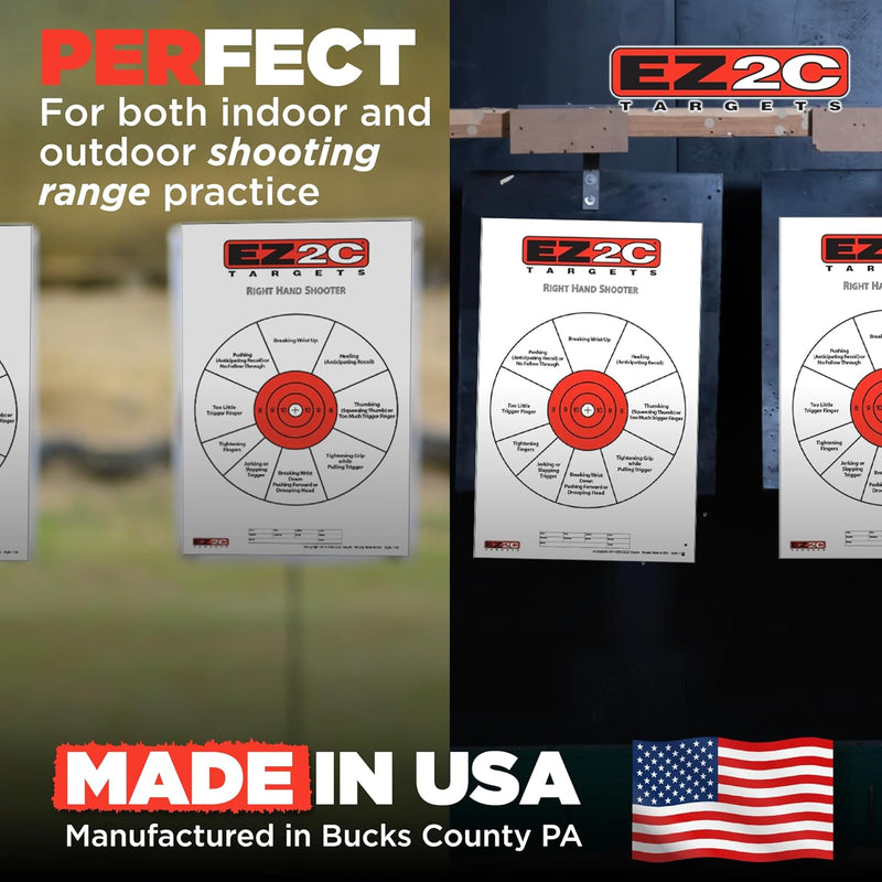 Load image into Gallery viewer, EZ2C Right Hand/Left Hand Diagnostic Training Paper Target 11”x17” USA MADE Style 11
