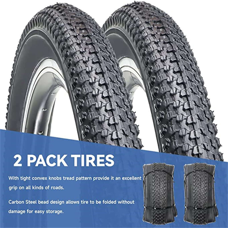 Load image into Gallery viewer, Mountain Bike Tires (2-Pack) - 20/24/26 Inch
