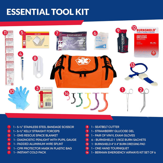 Fully Stocked First Responder Trauma Kit