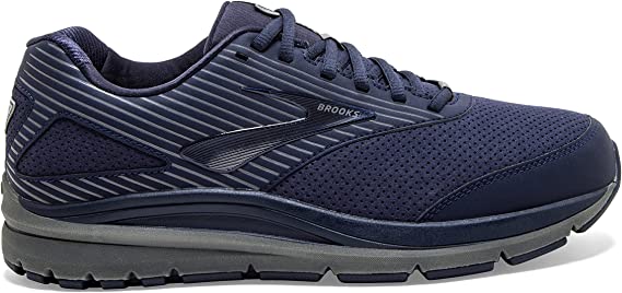 Men's Brooks Addiction Walker Suede, Peacoat/Shade/Peacoat, 14 2E Wide - Skoutley Outdoors LLC