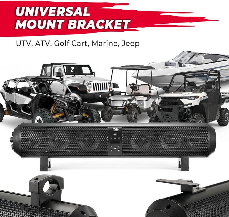 Load image into Gallery viewer, SxS UTV Sound Bar System Bluetooth Speaker 500W 28" Outdoor Marine Soundbars
