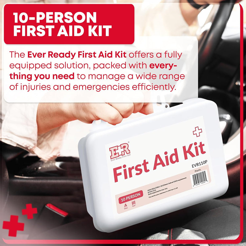 Load image into Gallery viewer, 10 Person First Aid Kit –  Type III, ANSI A, OSHA Compliant
