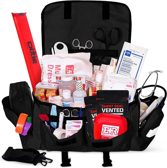 Load image into Gallery viewer, Deluxe EMT Trauma Kit - Fully Stocked First Responder Bag
