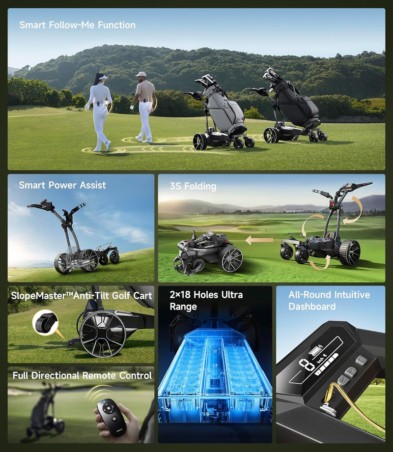 Load image into Gallery viewer, Navee Birdie 3X Electric Golf Push Cart
