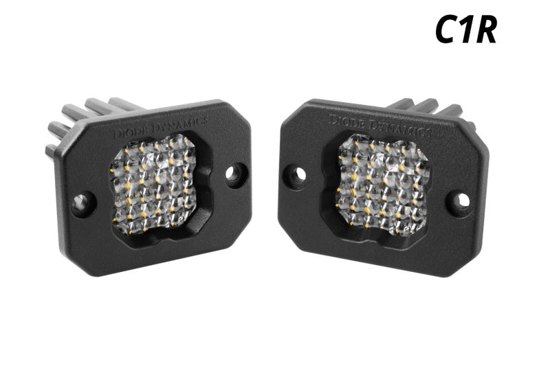 Load image into Gallery viewer, Diode Dynamics Stage Series C1R - White Flood Flush Mount LED Pod (Pair)
