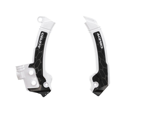 Acerbis 23+ Husqvarna FC/FX/ TC/ TXi/ FE/ TE Frame Guards- X-Grip - White/Black 2979601035