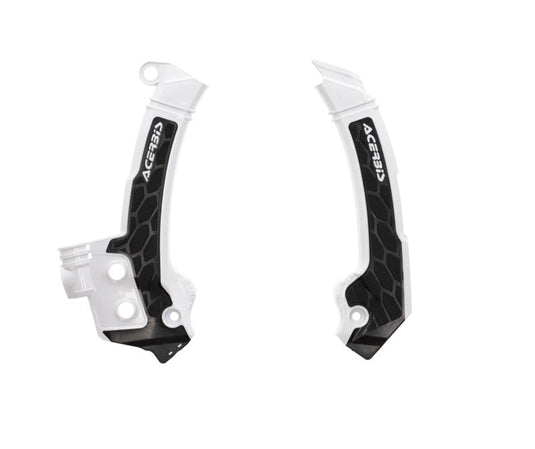 Acerbis 23+ Husqvarna FC/FX/ TC/ TXi/ FE/ TE Frame Guards- X-Grip - White/Black 2979601035