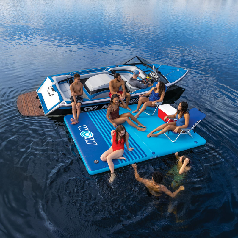Load image into Gallery viewer, WOW Watersports 10'x8'x6" Drop Stitch Vacation Station Dock
