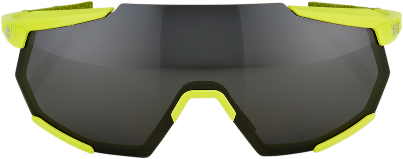 Load image into Gallery viewer, 100% Racetrap Sunglasses - Yellow - Black Mirror Lens 61037-004-61
