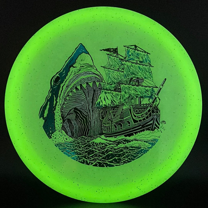 Load image into Gallery viewer, Metal Flake Glow C-Blend Galleon (First Run) "Megalodon" by Ripper Studios
