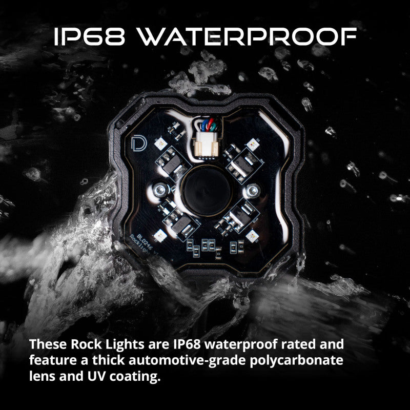 Load image into Gallery viewer, Diode Dynamics Stage Series SXS Rock Light Installer Kit RGBW M8 (4-pack)
