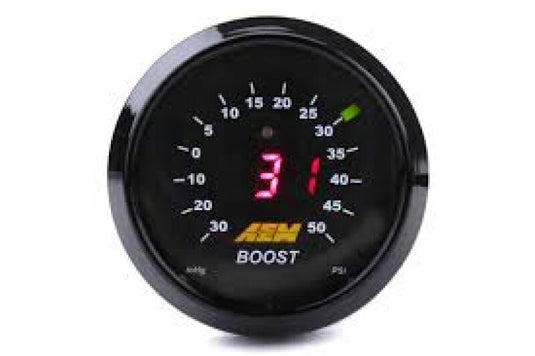 AEM Electronics 52mm Digital Boost Gauge 50 PSI