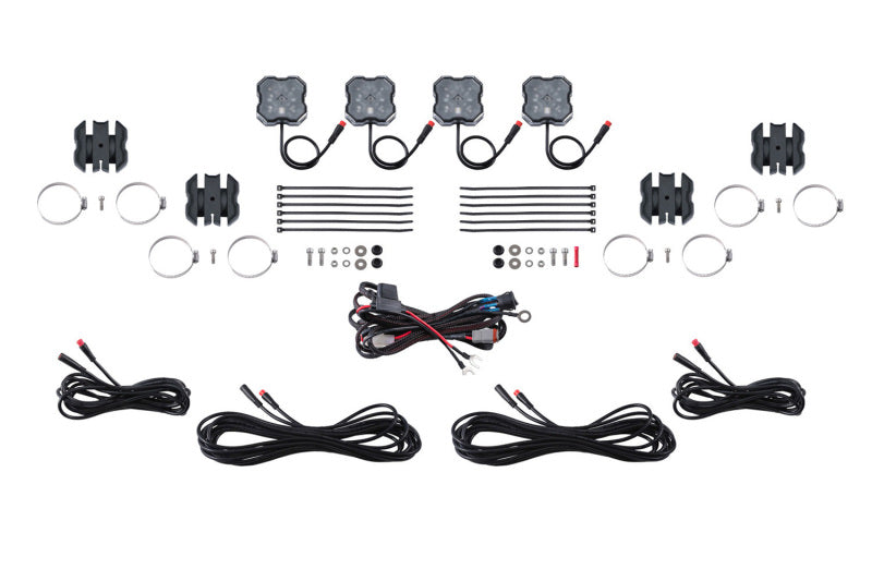 Load image into Gallery viewer, Diode Dynamics Stage Series SXS Rock Light Installer Kit RGBW M8 (4-pack)
