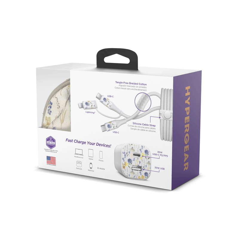 Load image into Gallery viewer, HyperGear TECHcessories 30W USB-C PD Charging Kit with Travel Pouch
