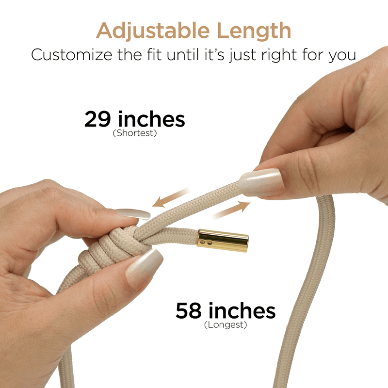 Load image into Gallery viewer, HyperGear TECHcessories Sand Braided Rope Universal Crossbody Phone Strap
