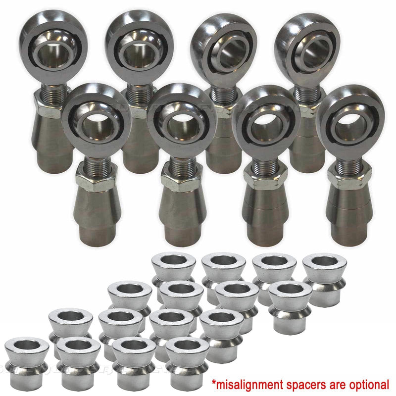 Load image into Gallery viewer, 4 Link Rod End Kit - 5/8 Chromoly Heim - 1.25 OD Tubing
