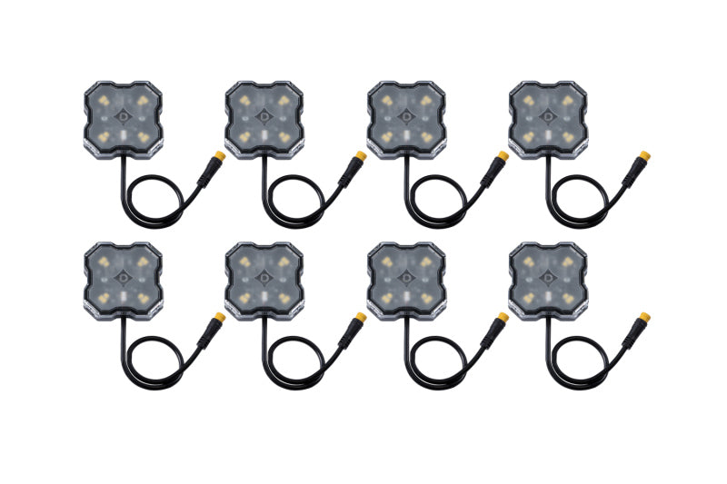 Load image into Gallery viewer, Diode Dynamics Stage Series SXS Rock Light Installer Kit - RGBW M8 w/Controller (8-pack)

