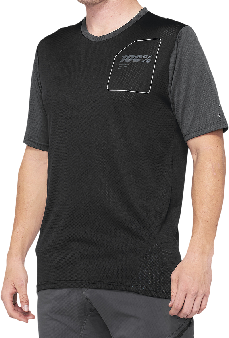 Load image into Gallery viewer, 100% Ridecamp Jersey - Charcoal/Black - Large 40027-00007

