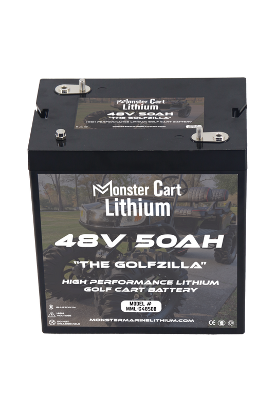 48V 50AH - "THE GOLFZILLA" - BLUETOOTH HIGH PERFORMANCE LITHIUM GOLF CART BATTERY - GC2 GROUP