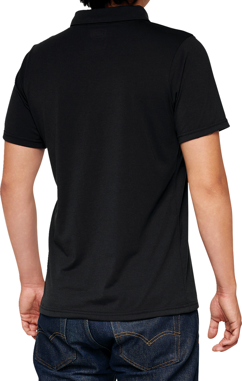 Load image into Gallery viewer, 100% Corpo Polo Shirt - Black/Gray - XL 35019-057-13
