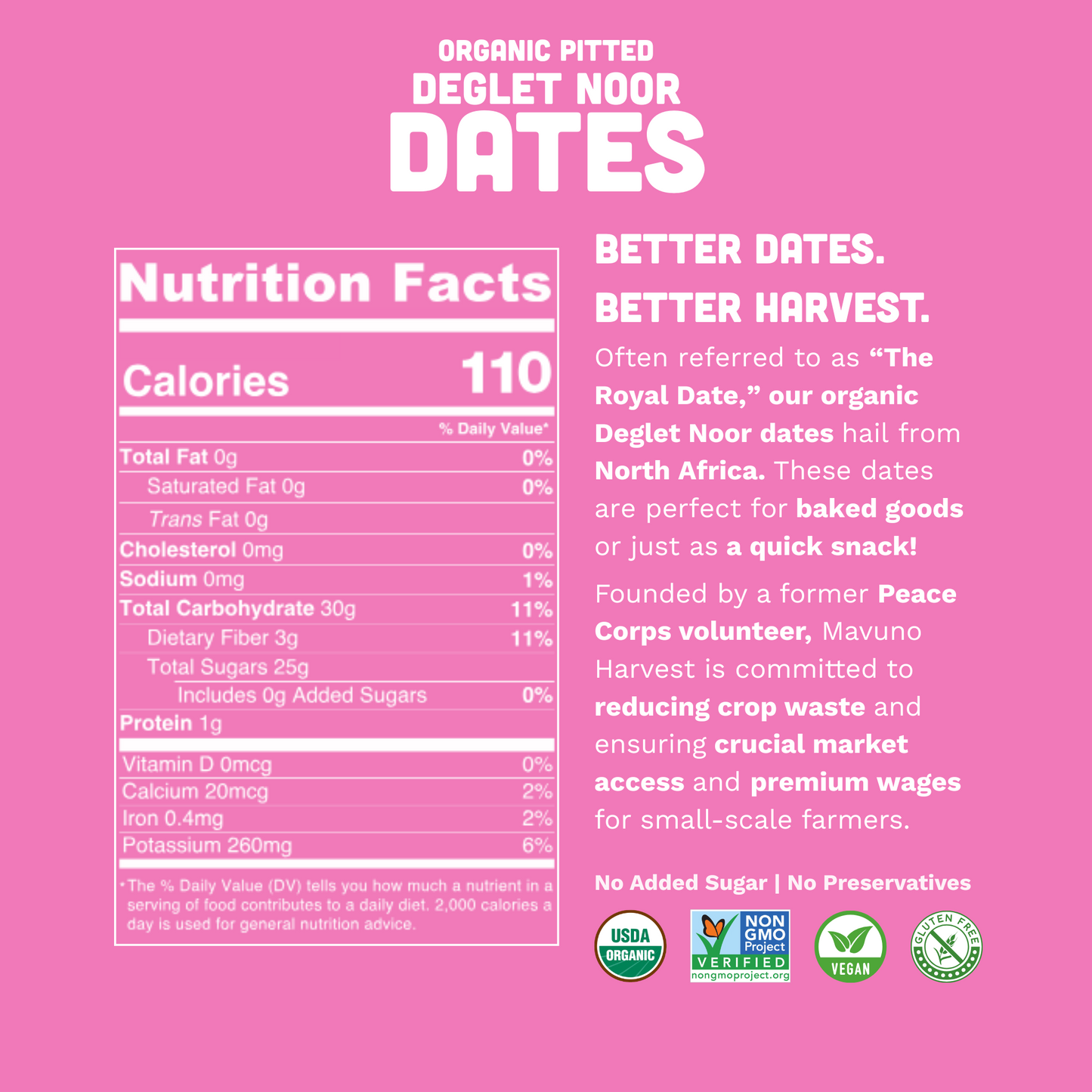 Organic Pitted Dates