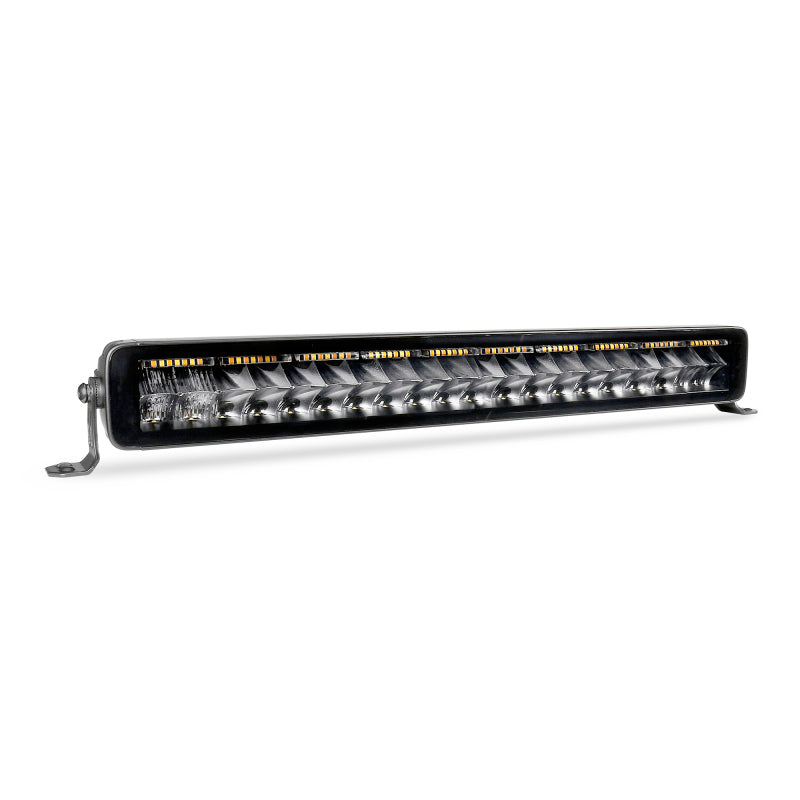 Load image into Gallery viewer, Go Rhino Xplor Blackout Combo Series Dbl Row LED Light Bar w/Amber (Side/Track Mount) 21.5in. - Blk
