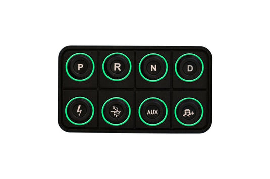 AEM EV 8 Button Keypad CAN Based Programmable Backlighting 30-8400