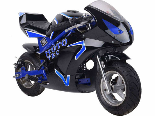 Gas Pocket Bike Gt 49cc 2-stroke Blue - Skoutley Outdoors LLC