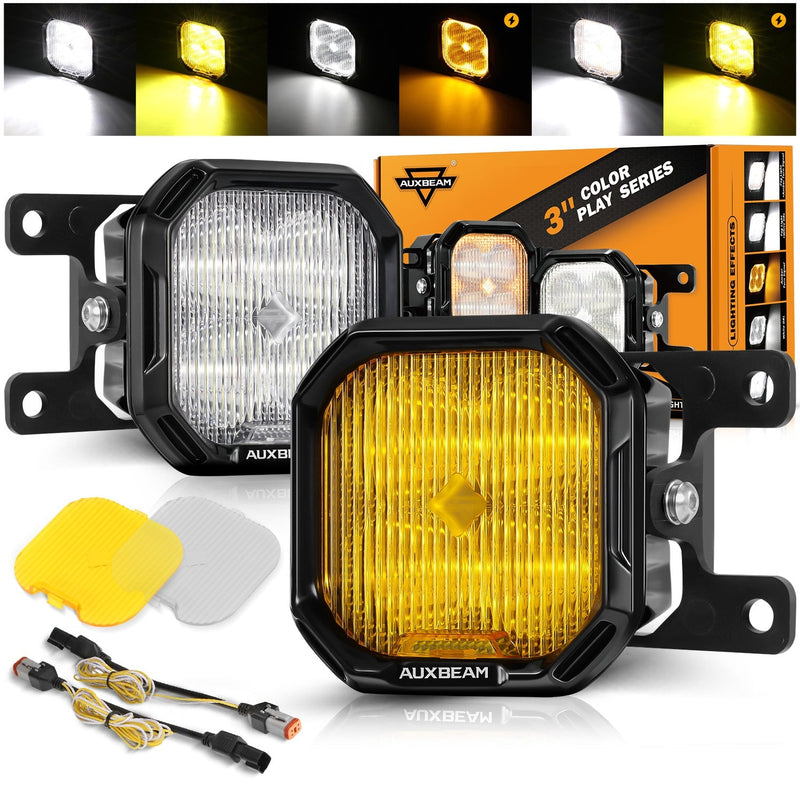 Load image into Gallery viewer, Color Play Series 3 Inch LED Fog Light Kit For Honda Accord/Honda CR-V/Honda CR-Z/Honda Civic
