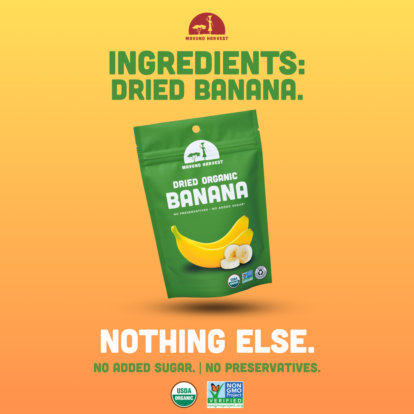 Organic Dried Banana