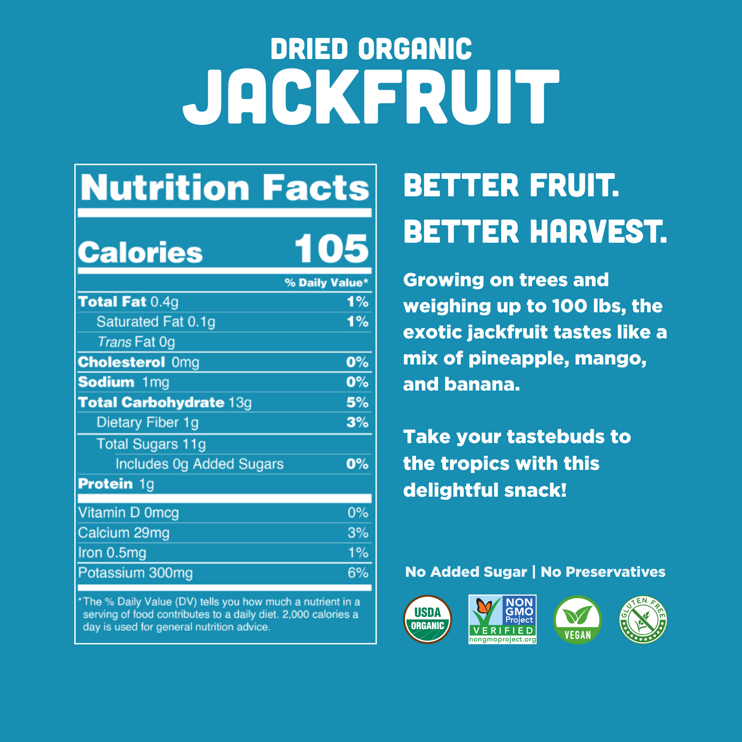 Organic Dried Jackfruit