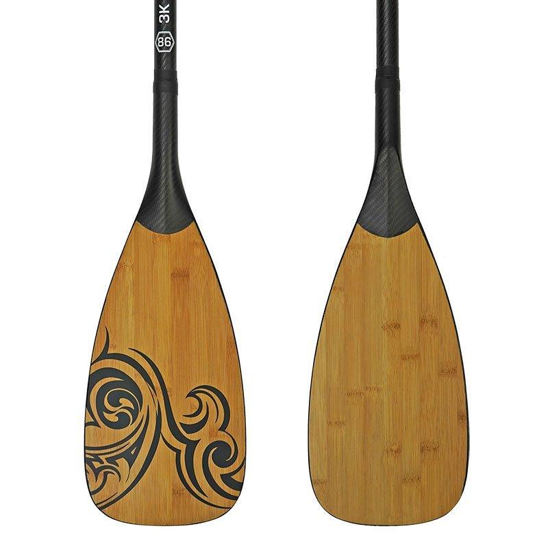 Load image into Gallery viewer, NIXY 3-Piece Adjustable 100% Carbon Fiber SUP Pro Paddle with Bamboo
