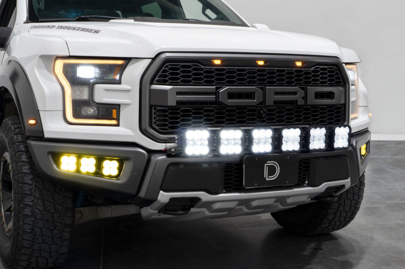Load image into Gallery viewer, Diode Dynamics 17-20 Ford Raptor SS5 Grille CrossLink Lightbar Kit - Yellow Pro Combo
