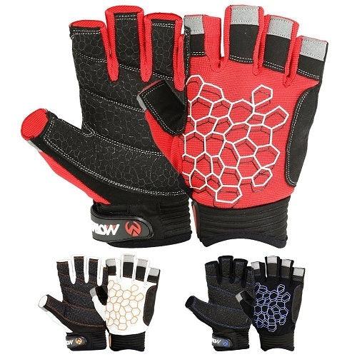 Load image into Gallery viewer, Sailing Gloves With Sticky Palm 3-4 Cut Fingers Kayaking &amp; More Unisex
