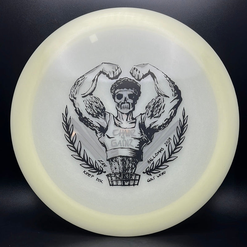 Load image into Gallery viewer, Nocturnal Phoenix - "Chains 4 Gains" by ZAM Keep Disc Golf Weird
