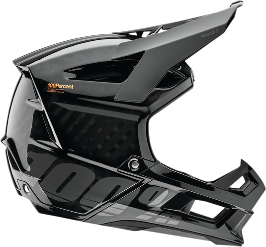 100% Aircraft 2 Helmet - Black - Medium 80002-00002